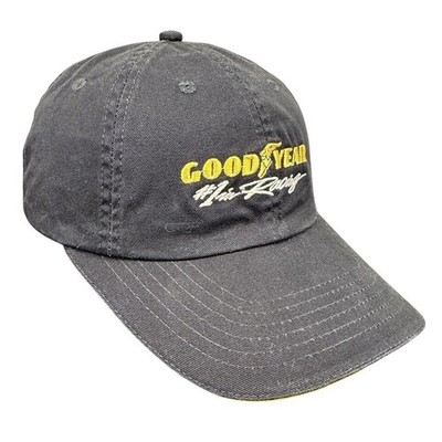 Vtg Goodyear #1 in Racing K-products Hat Cap Blue Strap back