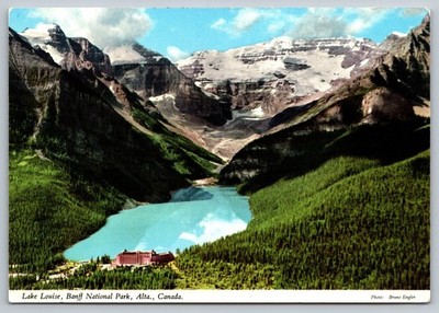 Vintage Lake Louise Banff National Park Alberta Canada Postcard John Hinde