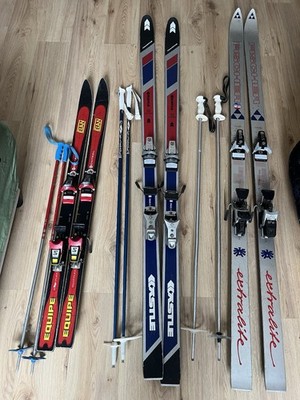3 Paar Ski inkl. Stöcke   Fischer, Kästle & Elan