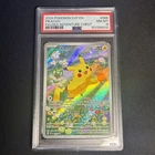 Pokemon Cards - PSA 8 Pikachu 088 - Paldea Adventure Chest Black Star Promo NM-M