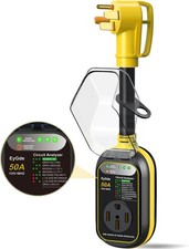 RV Surge Protector 50 Amp Waterproof - 50A RV Analyzer Voltage -50A-Yellow