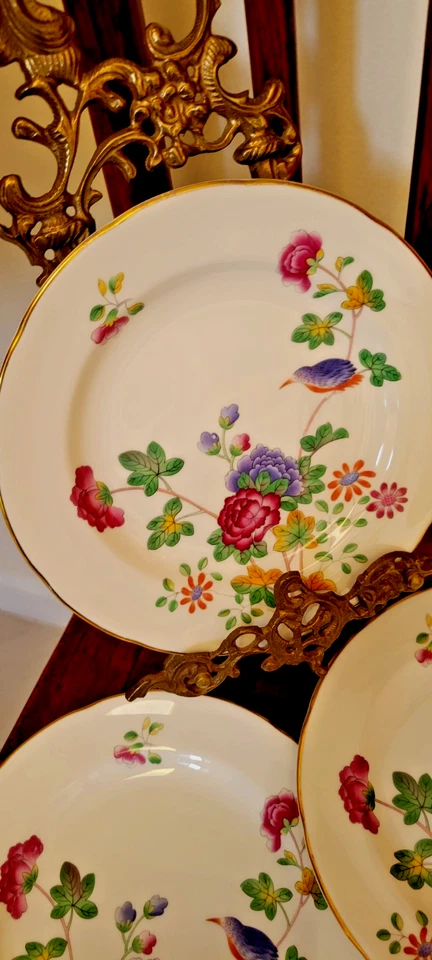 WEDGWOOD 'CUCKOO' 4 盐板 8 1/4 英寸 WILLIAMSBURG WARE 纪念品完美 — 第 3/4 张图片