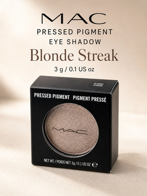 MAC Pressed Pigment Eyeshadow Powder Blonde Streak 0.1 oz 3 g Full Size NIB Rare