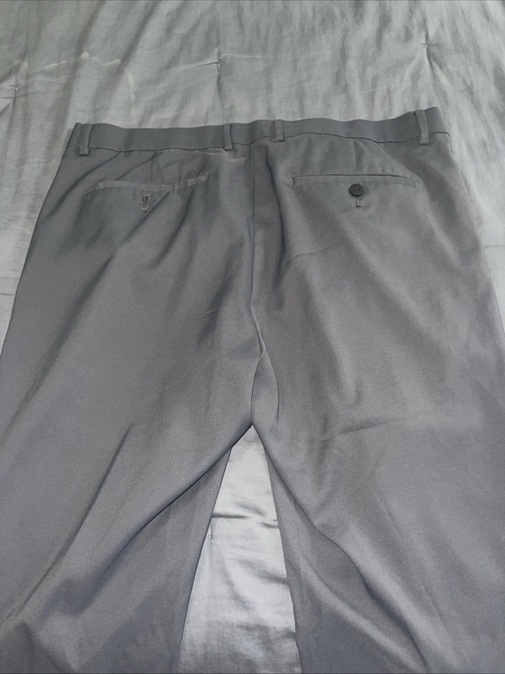 Pantalones elásticos grises Alfani para hombre 33x30 grises Foto 3 de 4