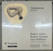 Therabody THERAGUN RELIEF Deep Tissue Therapy Massage Gun SAND/TAN NEW SEALED