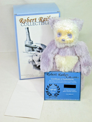 Robert Raikes Collectibles Pastelle 13'' Mohair Panda Tagged 152/1500 & COA 2000