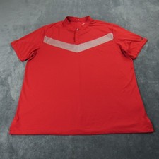 Nike Tiger Woods Vapor Stretch Golf Polo Shirt Red Blade Collar Men  s XL BV0501