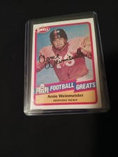 1989 Swell Greats #123 Arnie Weinmeister New York Yanks Autographed with COA