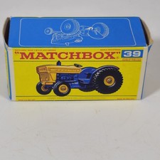 Original 1960's Matchbox BOX ONLY 39 Ford Tractor