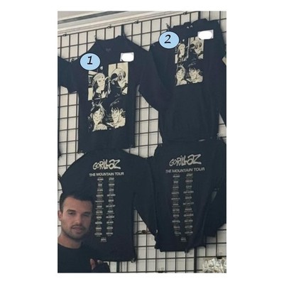 Gorillaz Concert Tour Shirt Hoodie The Mountain Tour Merch Band Reprint T-Shirt