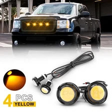 4Pcs Raptor Style Amber LED Grille Mark Lights for Ford F150 F250 Super Duty