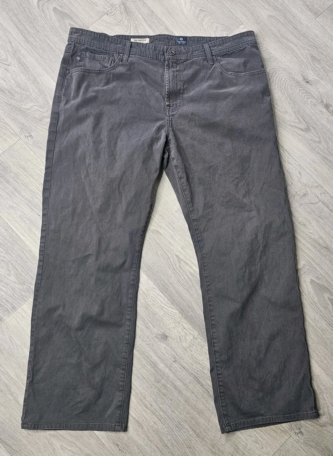 Adriano Goldschmied Mens Dark Gray Cotton Protege Straight Pants USA 40x29