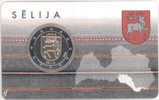 2 Euro Coincard Lettland 2025 Sēlija