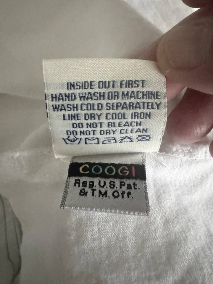 COOGI Men’s White Green w/Swords Vintage Big & Tall Tee T-Shirt (Size 6XL) - Image 2 of 4