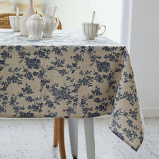 Yihomer Pastoral Rectangle Tablecloth - 60 X 140 Inch Table Cloth - Washable Tab