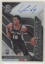 2019-20 Panini Spectra Aspiring 8/49 Quinndary Weatherspoon #AA-QWS Auto 0g4