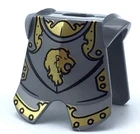LEGO New Lion Knight Armor Breastplate piece castle accessory flat silver part