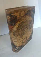 VTG Leather Large Book Safe Secret Stash Hidden Compartment Home Library Shelf