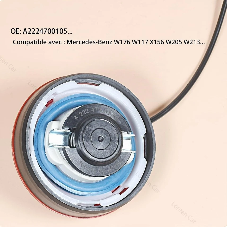Bouchon réservoir carburant Mercedes A W176 B W246 CLA C117 GLA X156 - Photo 2/4