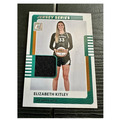 2025 Panini Donruss WNBA Jersey Series Elizabeth Kitley #65 Las Vegas Aces Card