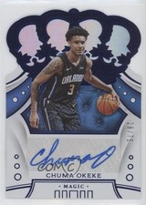2019-20 Panini Crown Royale Rookies Blue 29/75 Chuma Okeke #CR-CHO Auto xr1