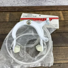 Vintage Traker BMX Brake Caliper White 52-79-320 NOS New Pads 80ss Freestyle