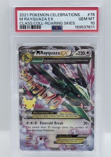 M Rayquaza-EX graded PSA 10 for sale on eBay