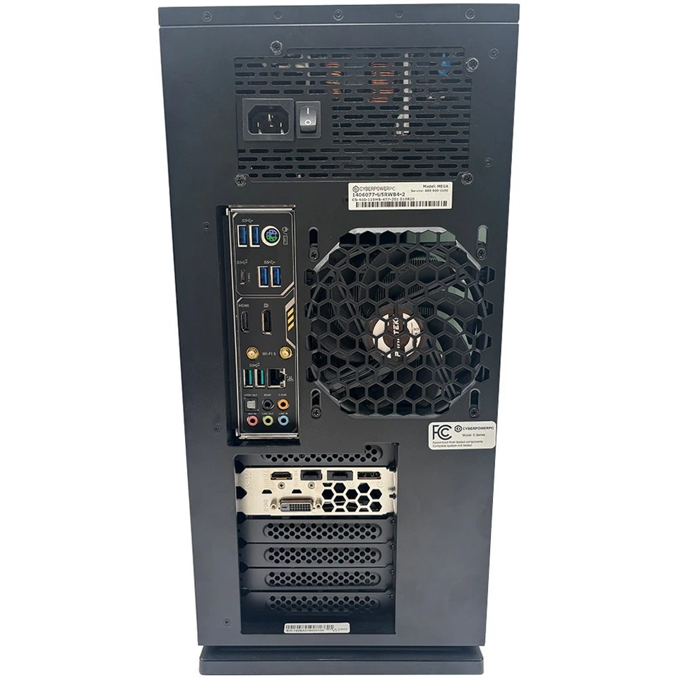 CyberPower Gaming PC Tower Ryzen 9 3900X 64GB RAM 512GB SSD+4TB HD RX580 Win11 - Image 3 of 4