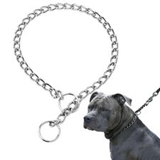 Dog Chain Collars,Slip Metal Link Training Heavy Duty Dog Collar Martingale P...