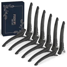 12Pcs 4.3” Long Hair Sectioning Clips, Creaseless Non-Slip Hair Styling Clips 