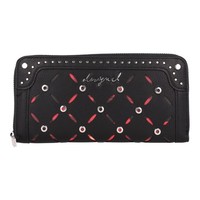 Desigual Yankee Fiona GeldböRse 20,5Cm #DSG-25WAYP33 (Schwarz)