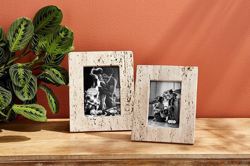Mudpie - Large Cream Travertine Frames - 46900567L - Picture 2 of 3