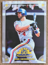 1998 Leaf Fractal Materials #59 Mark Grudzielanek /3250 Montreal Expos Donruss