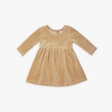NWT Quincy Mae Velour Honey Longsleeve Dress Size 12-18M