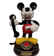 Vintage 1997 Disney Mickey Mouse BrookTel Telephone Animated Phone Telemania