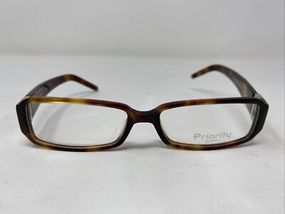 Priority Eyewear Jericho C.1 52-15-135 Demi Brown Full Rim Eyeglasses Frame &D20
