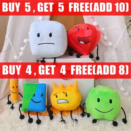 Bfdi Plushie Stuffed Doll Plush Battle For Dream Island Children Day Gift Toy UK - Picture 1 of 90