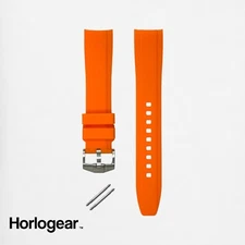 ORANGE Rubber Watch Strap Band for Omega Swatch Speedmaster MoonSwatch Moonwatch
