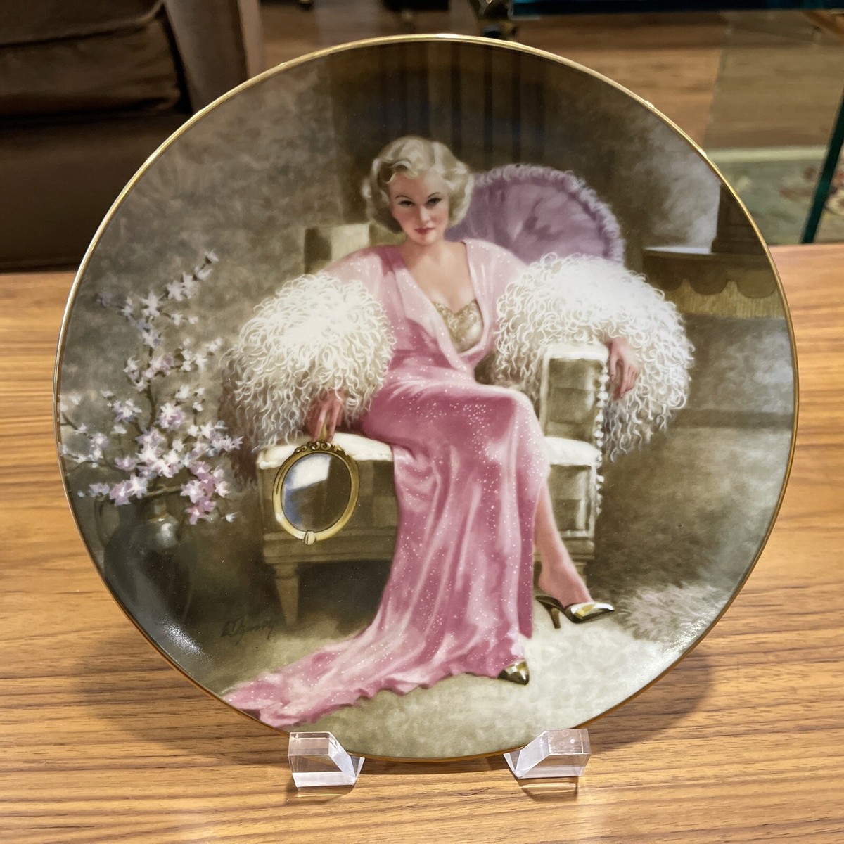 Jean Harlow as Kitty in Dinner At Eight Porcelain Plate #4740A