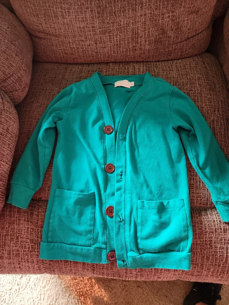 Girls clearance teal cardigan