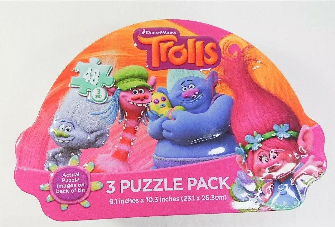 世界の真実　フューチャートゥルース　4BOX Dreamworks Trolls - 3 Puzzle Pack in Troll Tin NEW SEALED | eBay