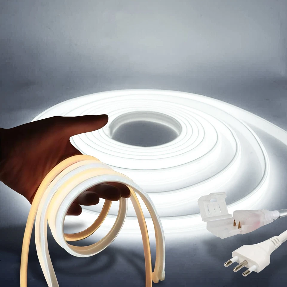 BOBINA LED COB 3 EFFETTI DA 2 A 50 M LUMINOSITA TOTALE IP65 ESTERNO TAGLIABILE - Immagine 3 di 4