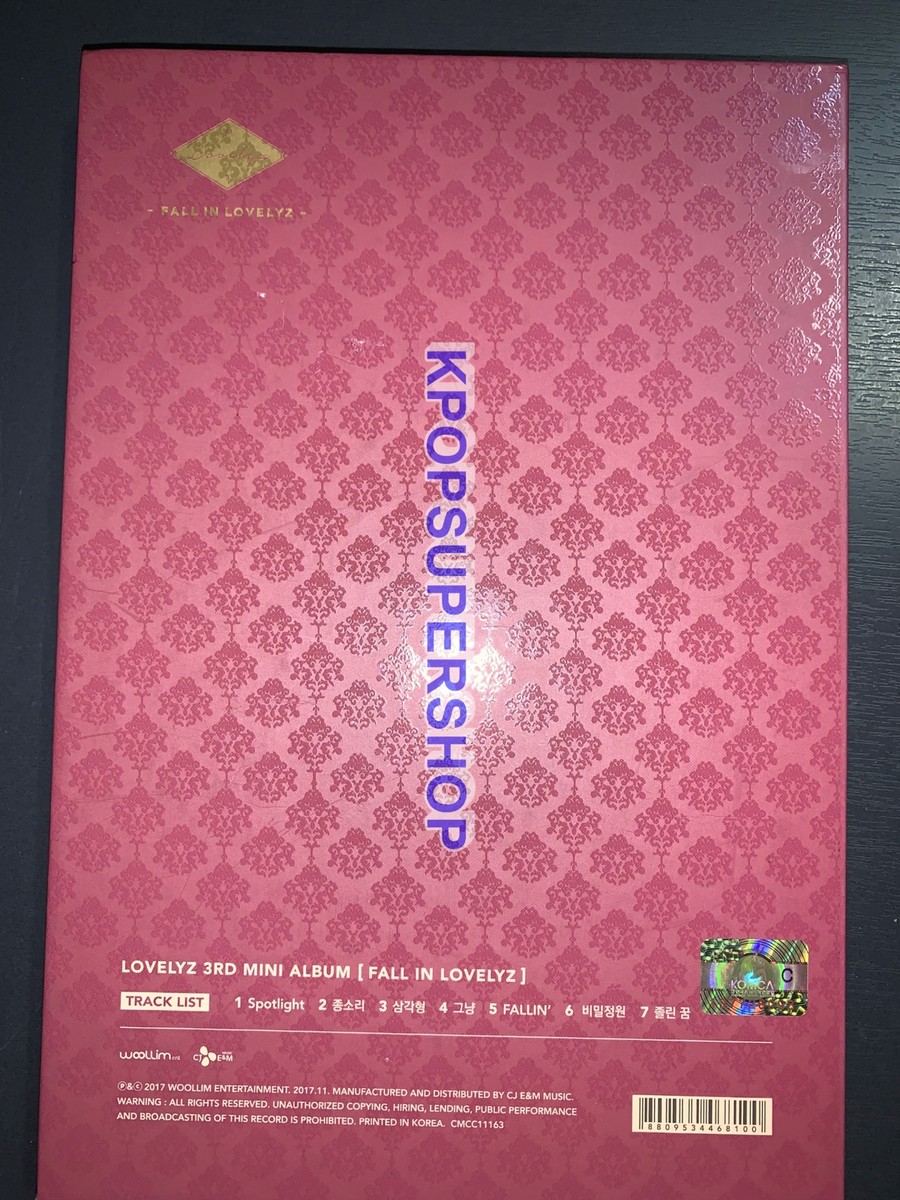 Lovelyz 3rd Mini Album Fall in LOVELYZ Autographed Signed CD