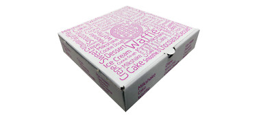 90 x Waffel Crêpe Pfannkuchen Plätzchen Teig Boxen Dessertbox Essen zum Mitnehmen Süßigkeiten