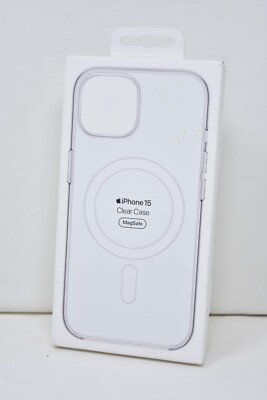 Apple Silicone, Clear or FineWoven MagSafe Case for Apple iPhone 15 ONLY - NEW !