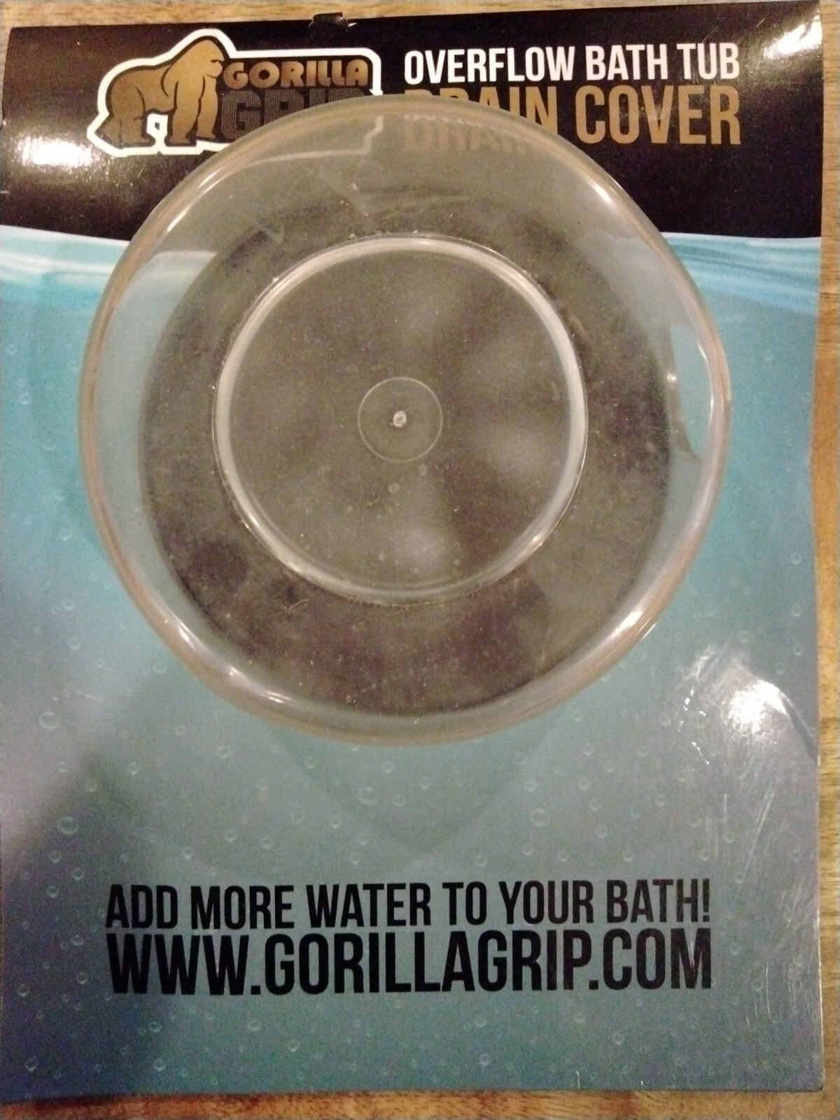 Gorilla Grip Premium Bathtub Overflow Drain Cover BPA and Clear Transparent  for sale online | eBay