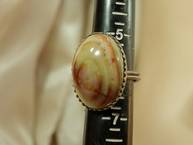 XX Neat Vintage 60's Adj. Size Shell Cabochon Ring 424M6 | eBay