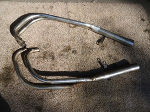 1977 1978 Honda Cb750k Aftermarket Exhaust Muffler Header Pipes 4 Into 2 Cb750 Ebay