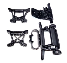 Fits Traxxas Rustler 4x4 Front Rear Bumpers w/Mounts Wheelie Bar & Towers