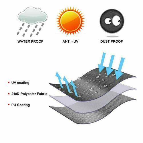 Waterproof Patio Garden Cover for Rattan Swing Hanging Egg Chair Seat Anti-UV - Bild 2 von 9
